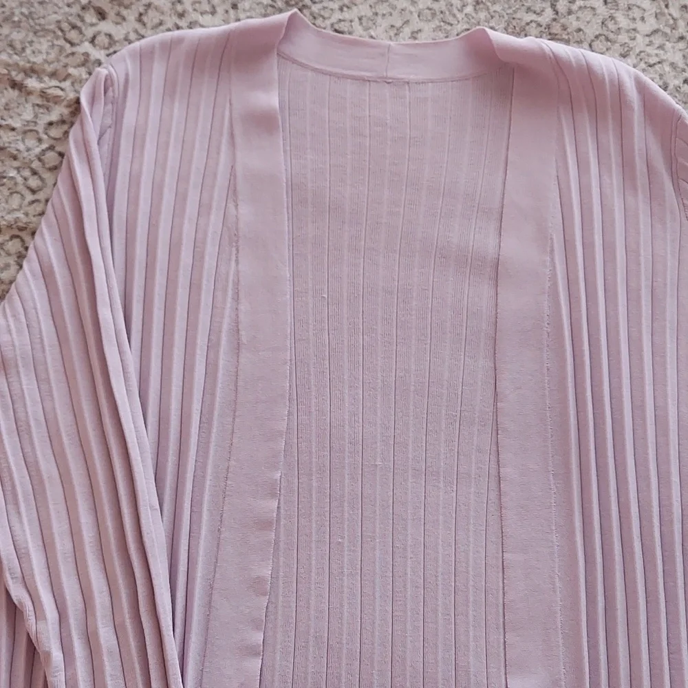 Chico's Lilac Pleated 3/4 Sleeve Duster AND Torrid Ava Flowy Tank - Picture 6 of 12